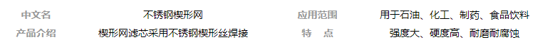 不銹鋼楔形網(wǎng)濾芯的優(yōu)勢_http://www.zfsolar.cn_新聞資訊_第1張